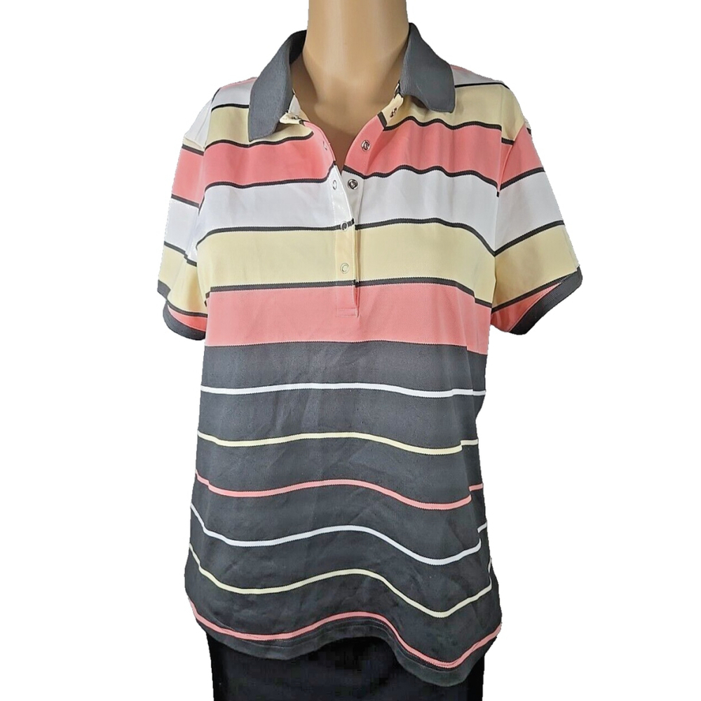 Ashworth Women's Weather Systems Short Sleeve Golf Polo Size Large